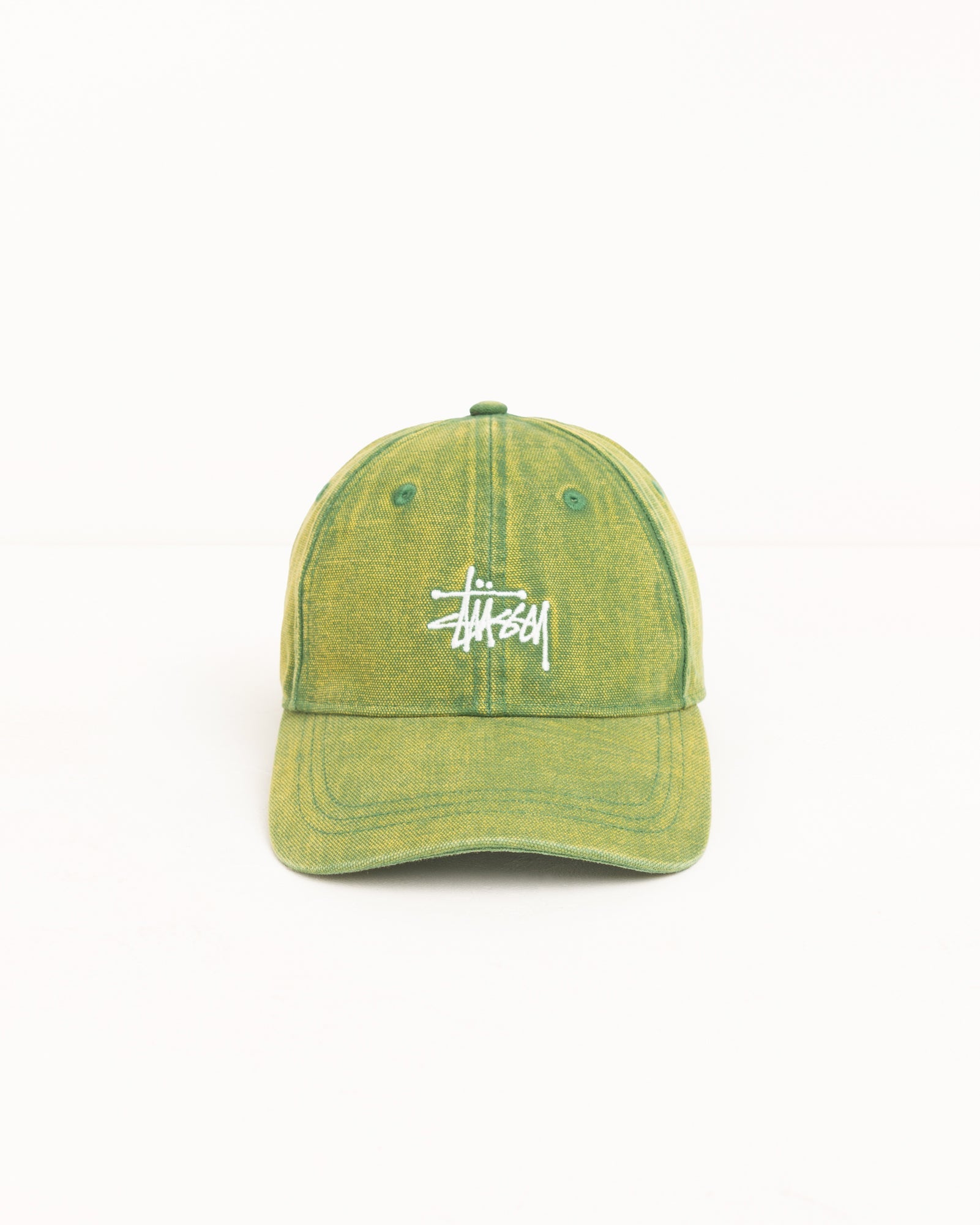 WASHED BASIC STÜSSY CAP - Pine