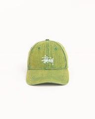 WASHED BASIC STÜSSY CAP - Pine