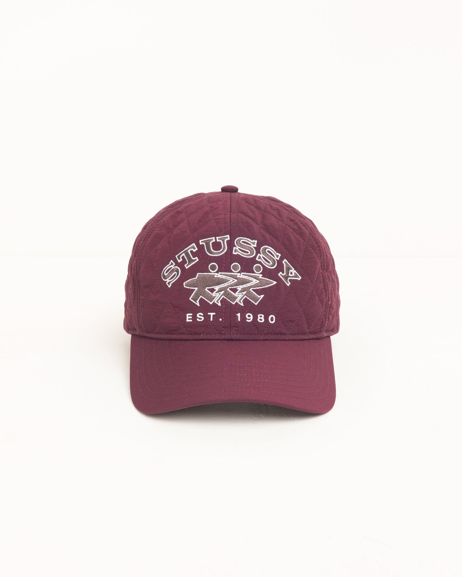 QUILTED SURFWALK SNAPBACK CAP - Wine