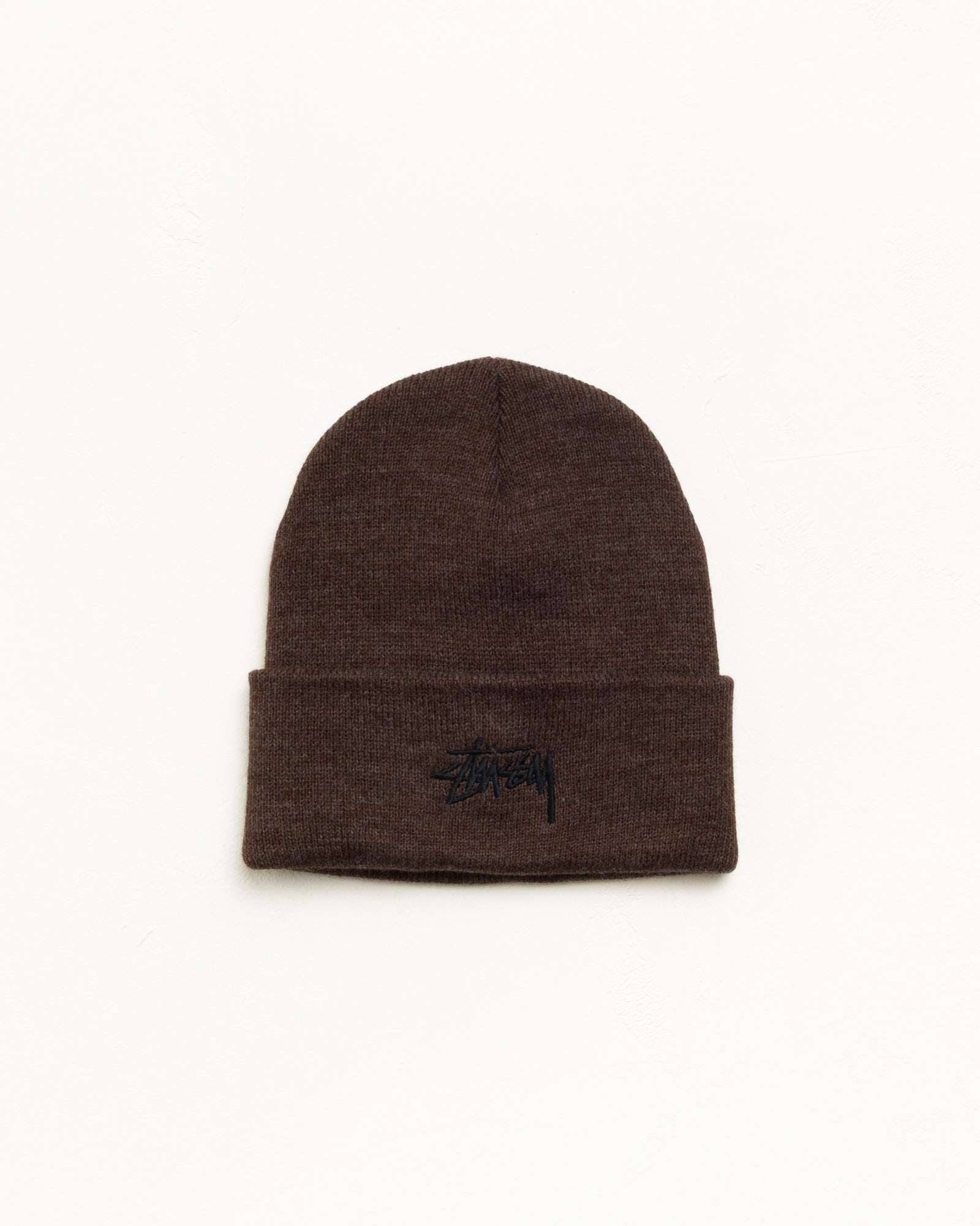 STOCK CUFF BEANIE - Heather Brown