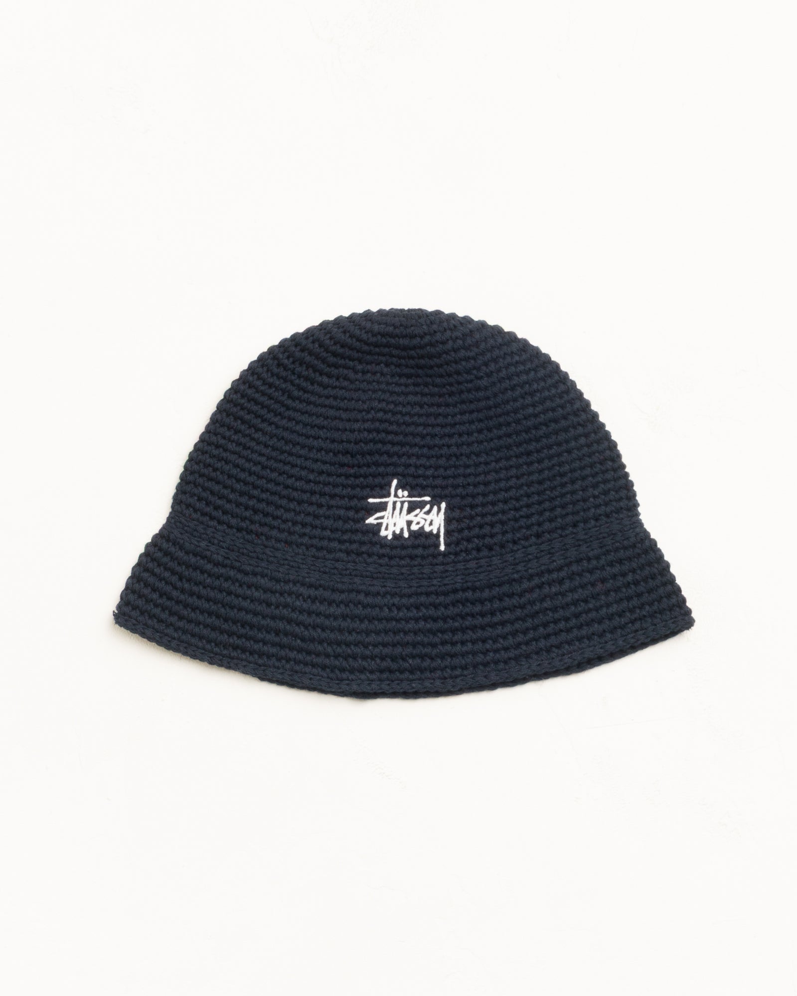 BASIC KNIT BUCKET HAT - Black