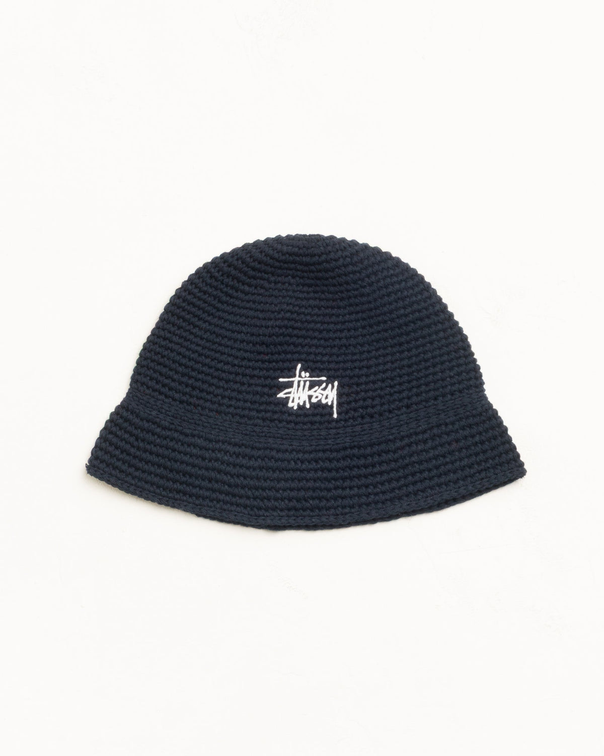 BASIC KNIT BUCKET HAT - Black