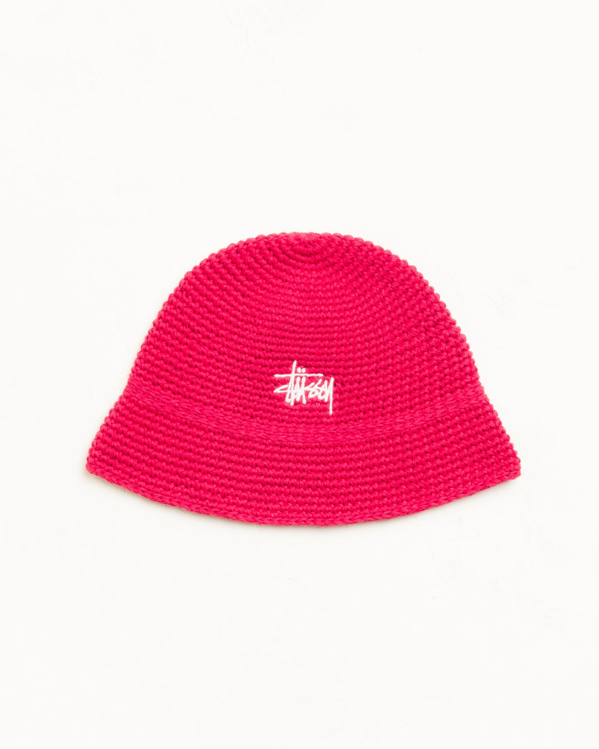 BASIC KNIT BUCKET HAT - Red