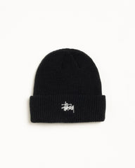 BASIC STÜSSY CUFF BEANIE - Black