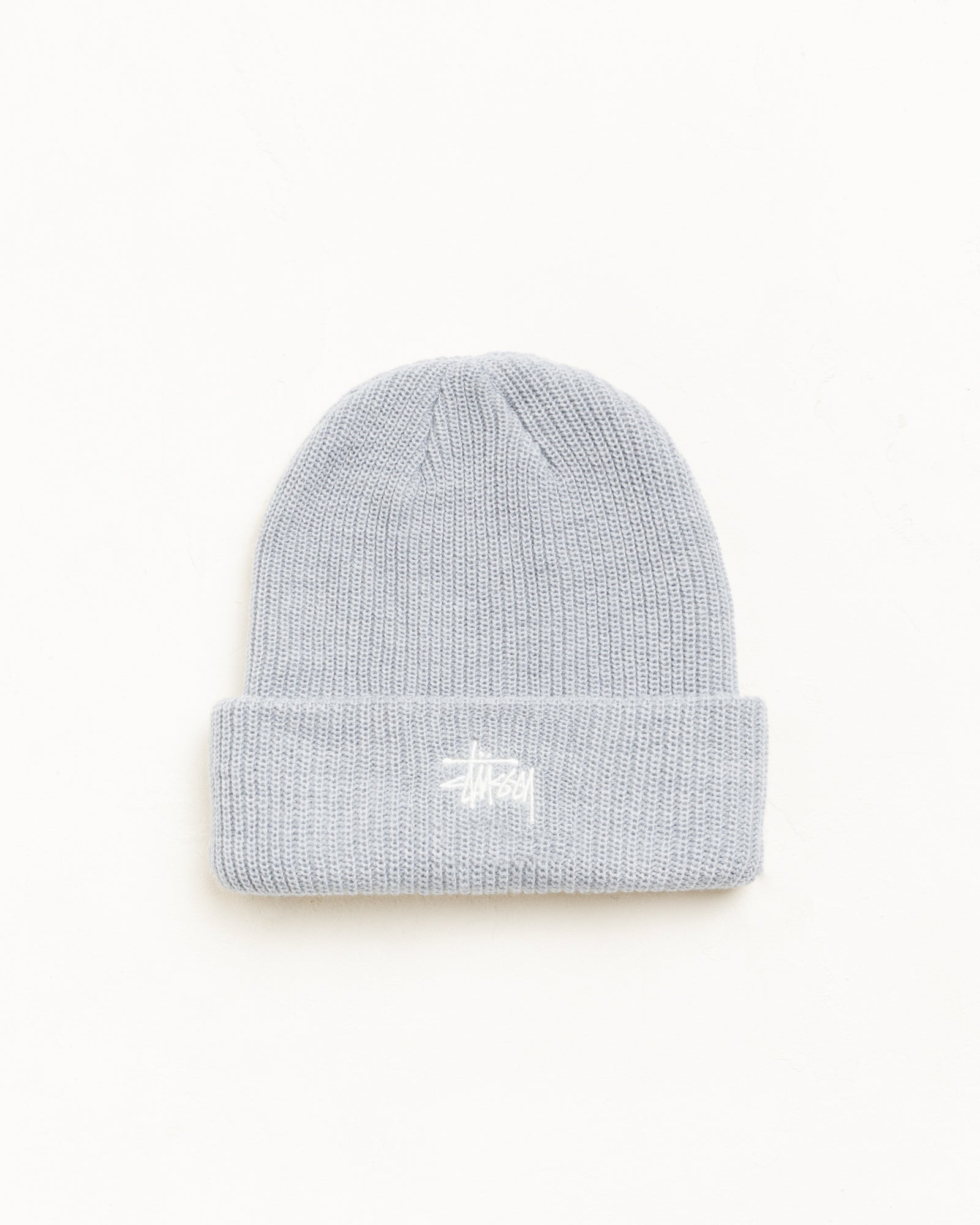 BASIC STÜSSY CUFF BEANIE - Heather Grey