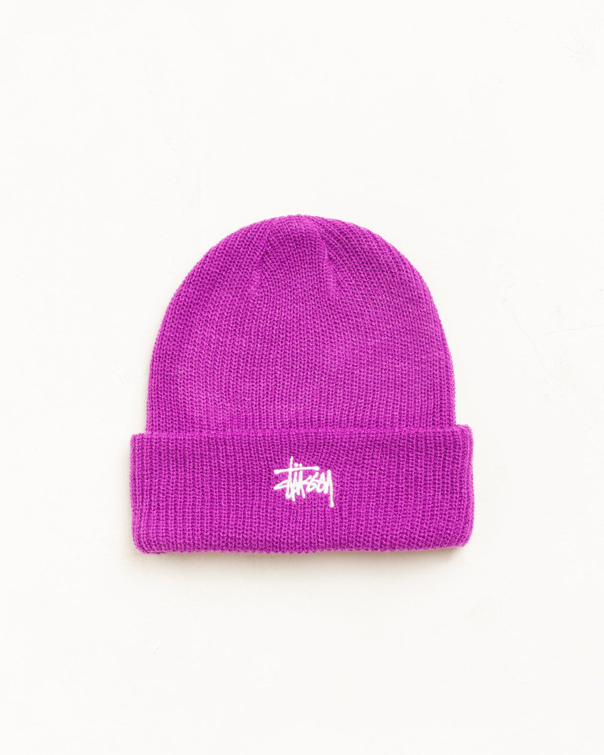 BASIC STÜSSY CUFF BEANIE - Violet