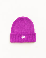 BASIC STÜSSY CUFF BEANIE - Violet