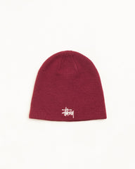 BASIC STÜSSY SKULLCAP - Cabernet