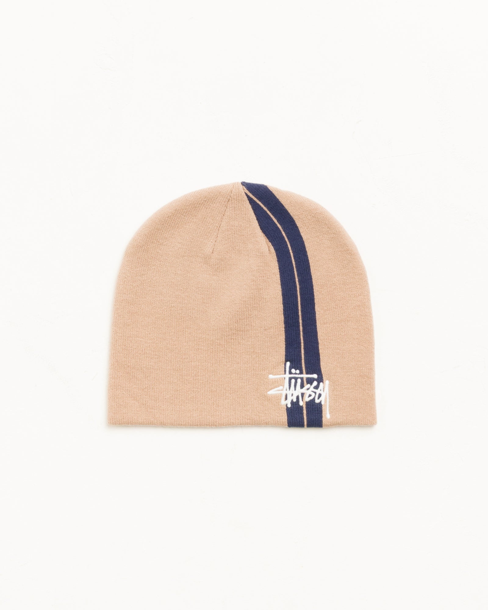 DOUBLE STRIPE SKULLCAP - Khaki