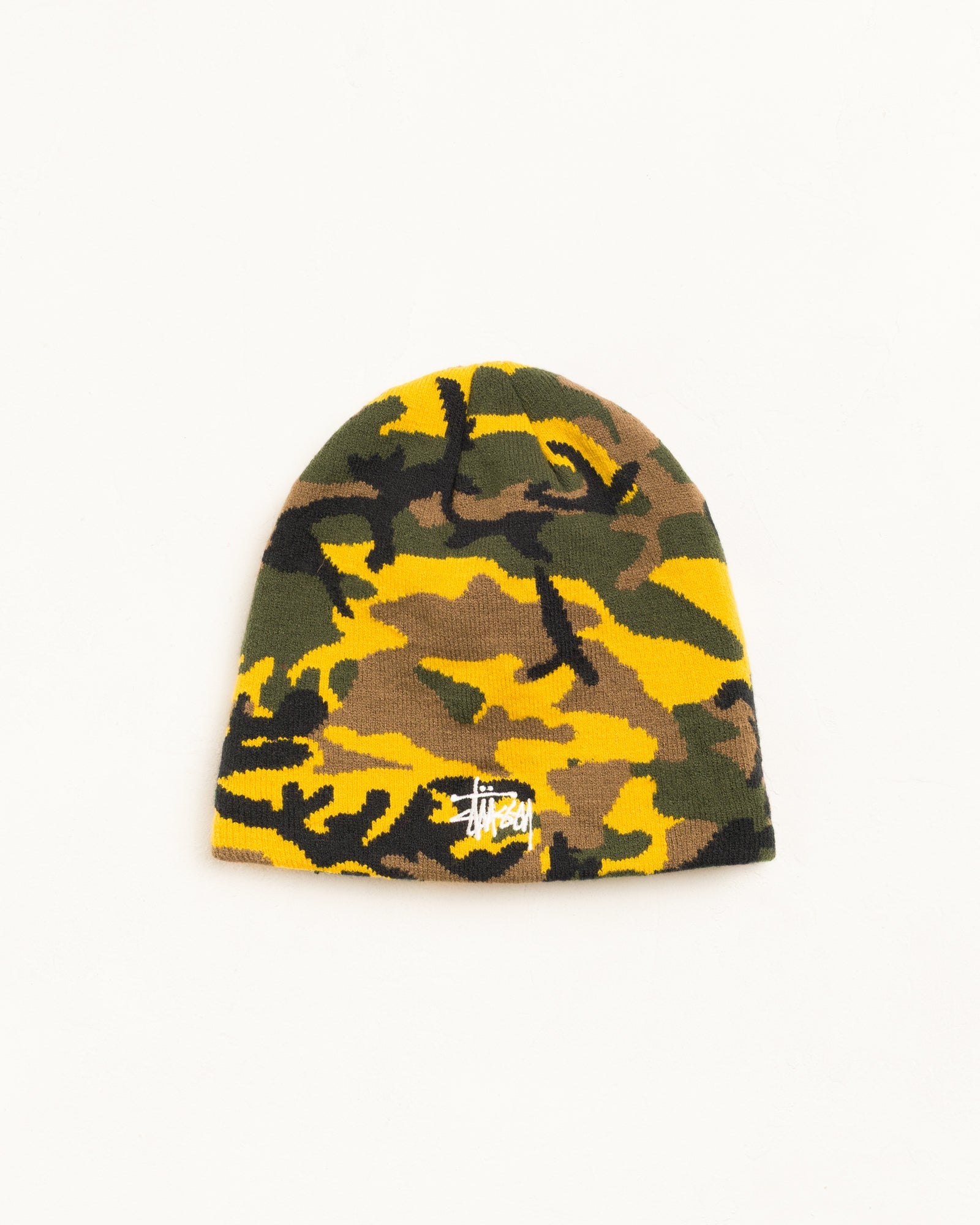 BASIC CAMO KNIT SKULLCAP - Yellow Camo