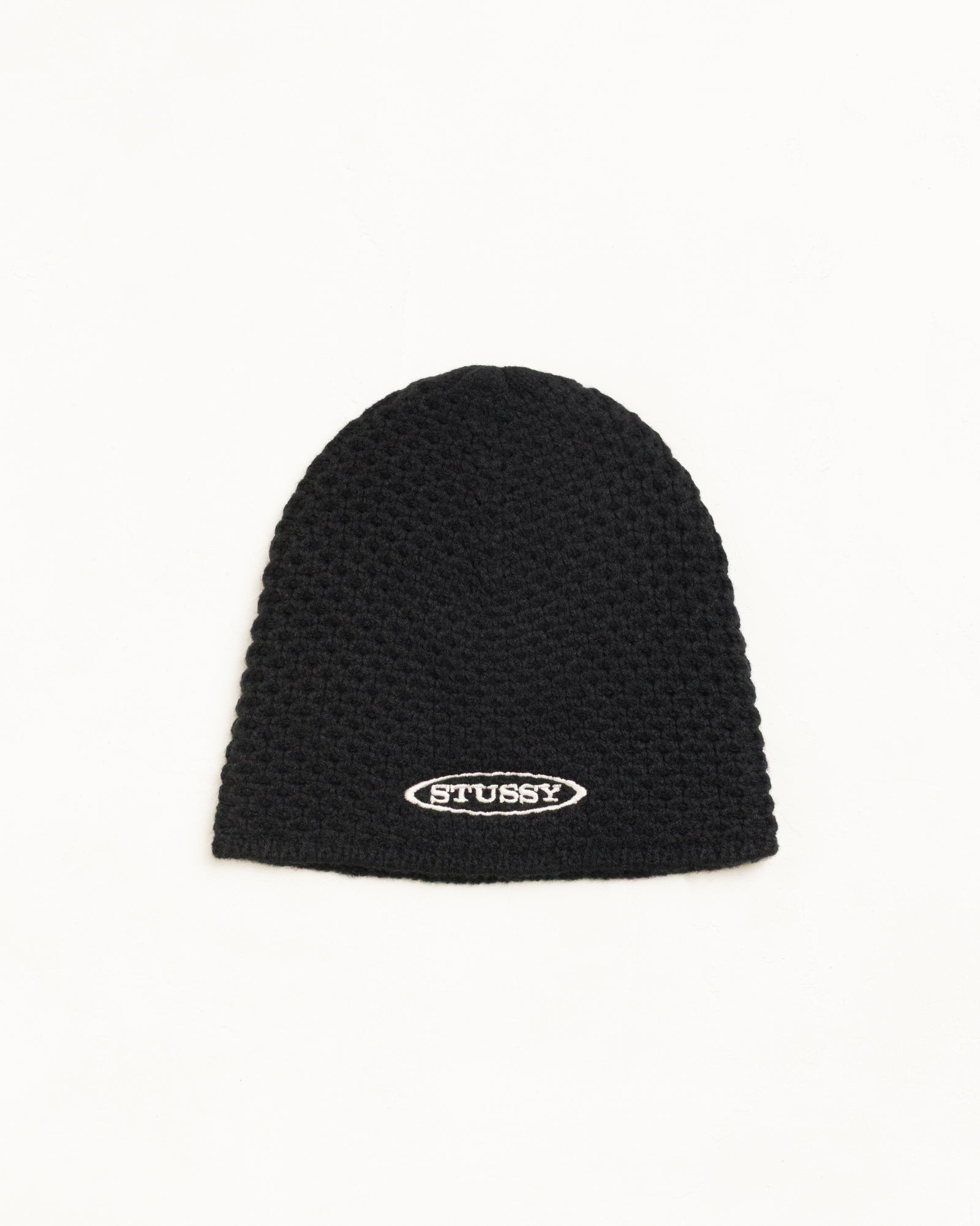 TEXTURED KNIT SKULLCAP - Black