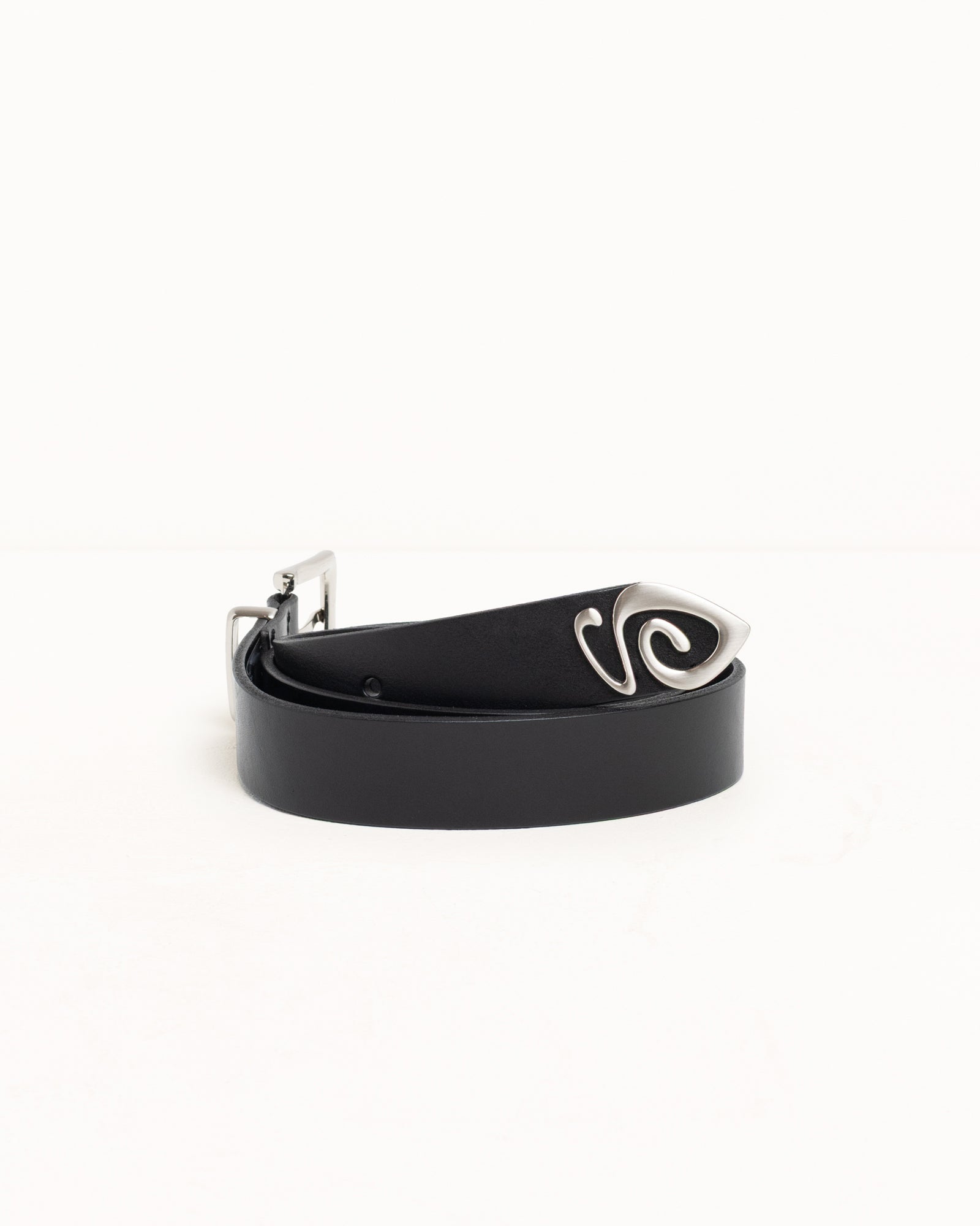 METAL S TIP BELT - Black