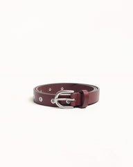 RIVET STUD BELT - Oxblood