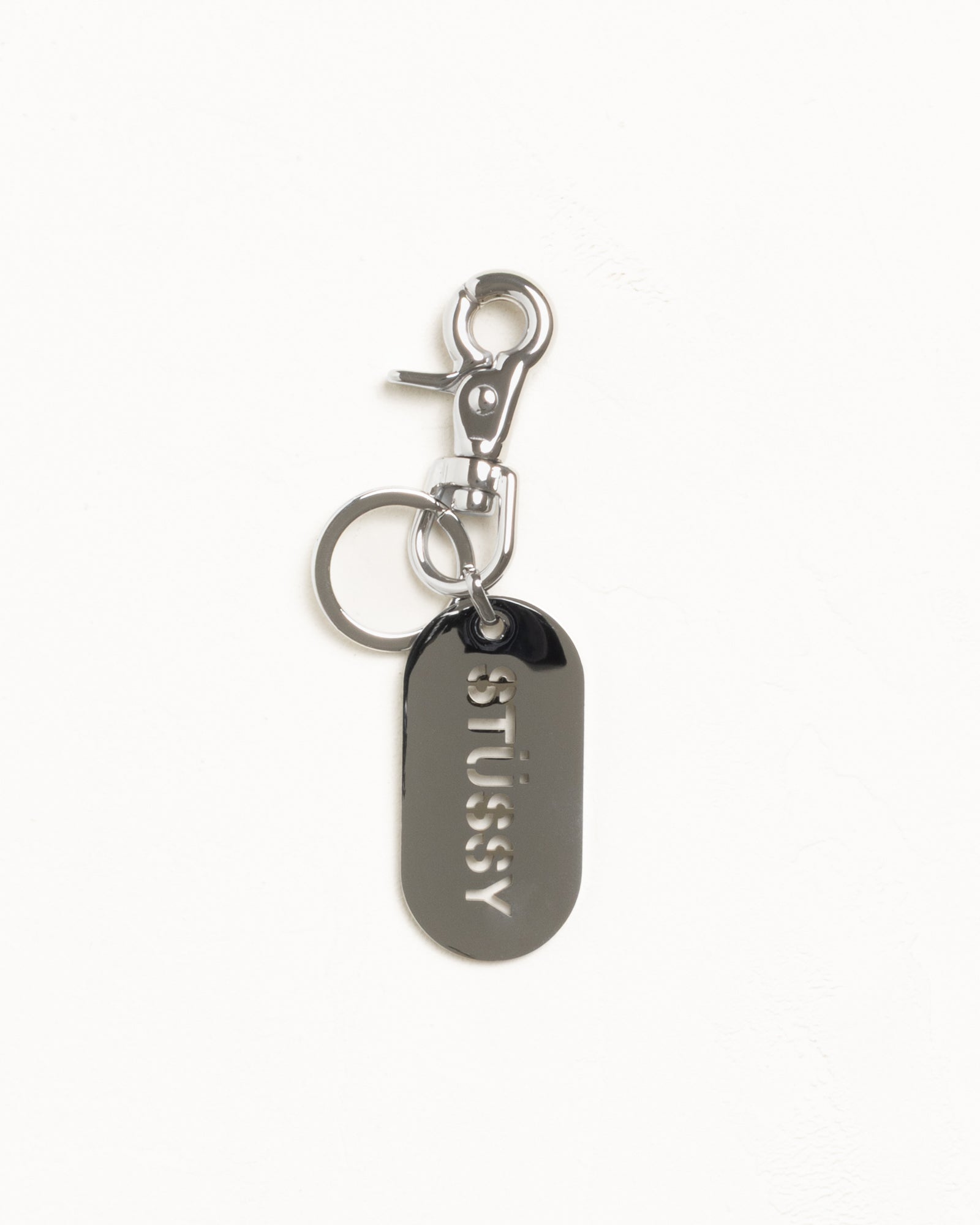 METAL TAG KEYCHAIN - Silver