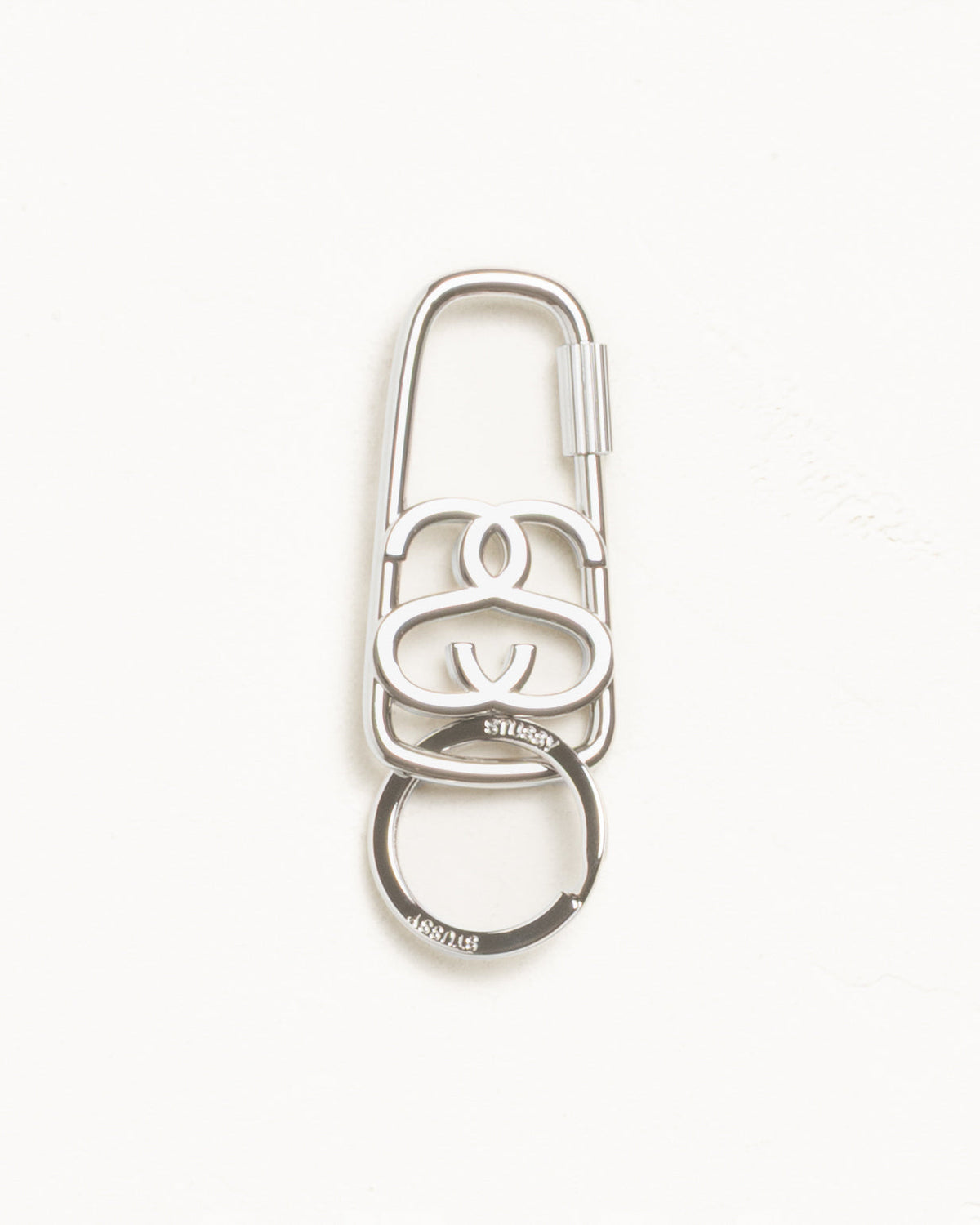 SS LINK TWIST CARABINER - Brushed Nickel