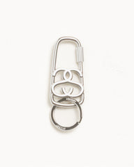 SS LINK TWIST CARABINER - Brushed Nickel