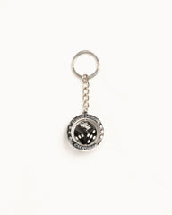 SPINNING DICE KEYCHAIN - Silver