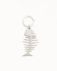 FISHBONE KEYCHAIN - Silver