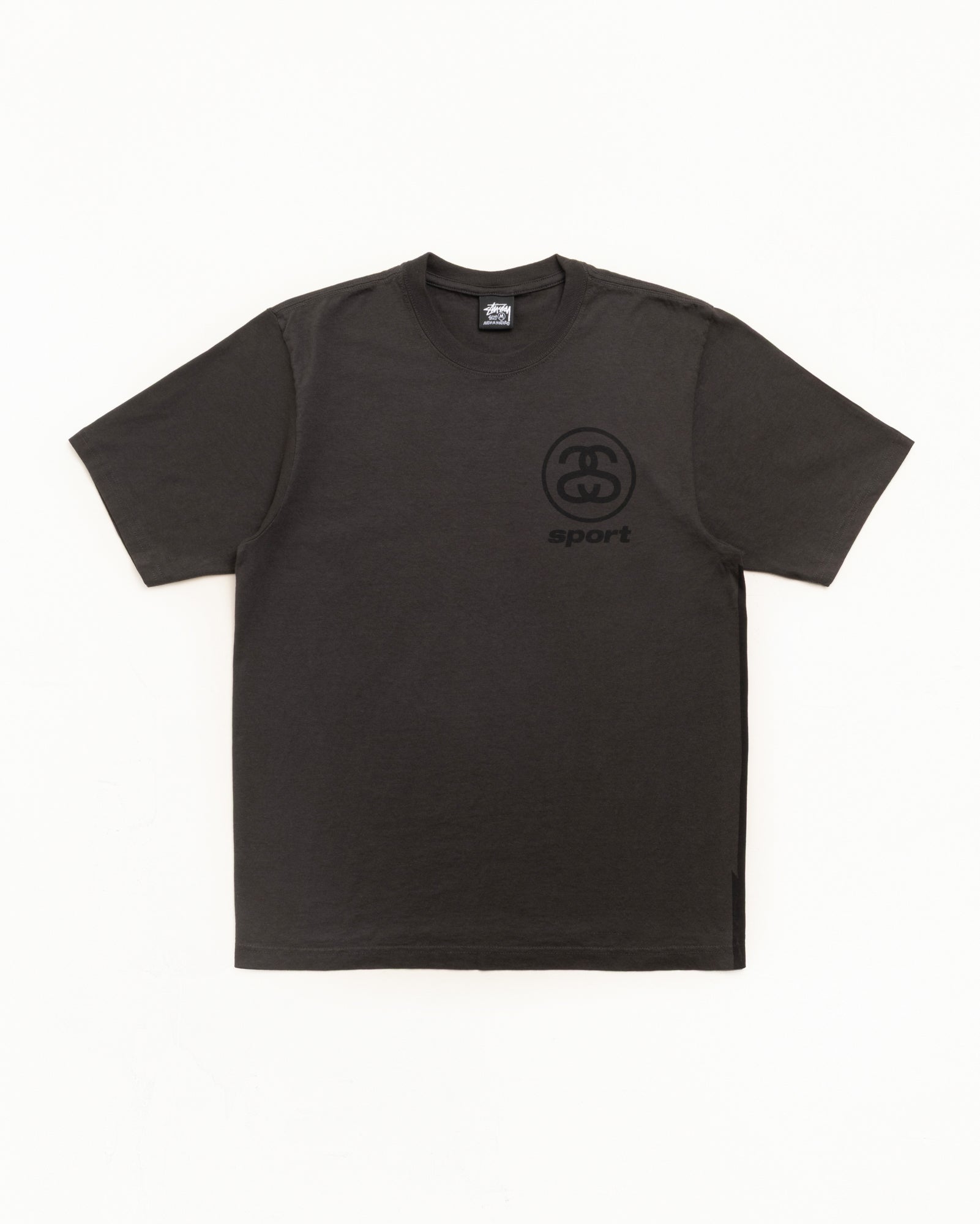 LINK SPORT TEE - Faded Black