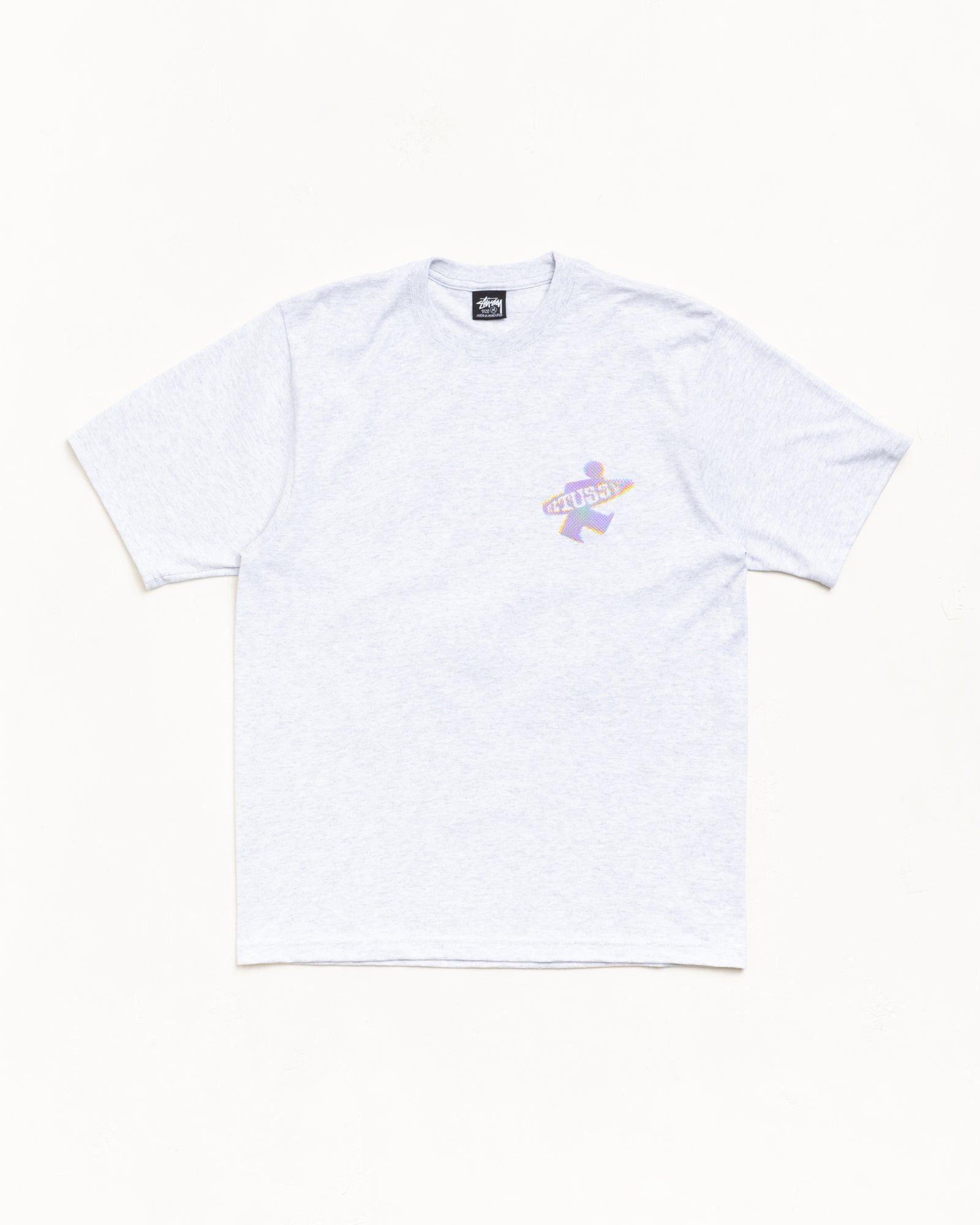 DOT SURF PUFF PRINT TEE - Ash Heather