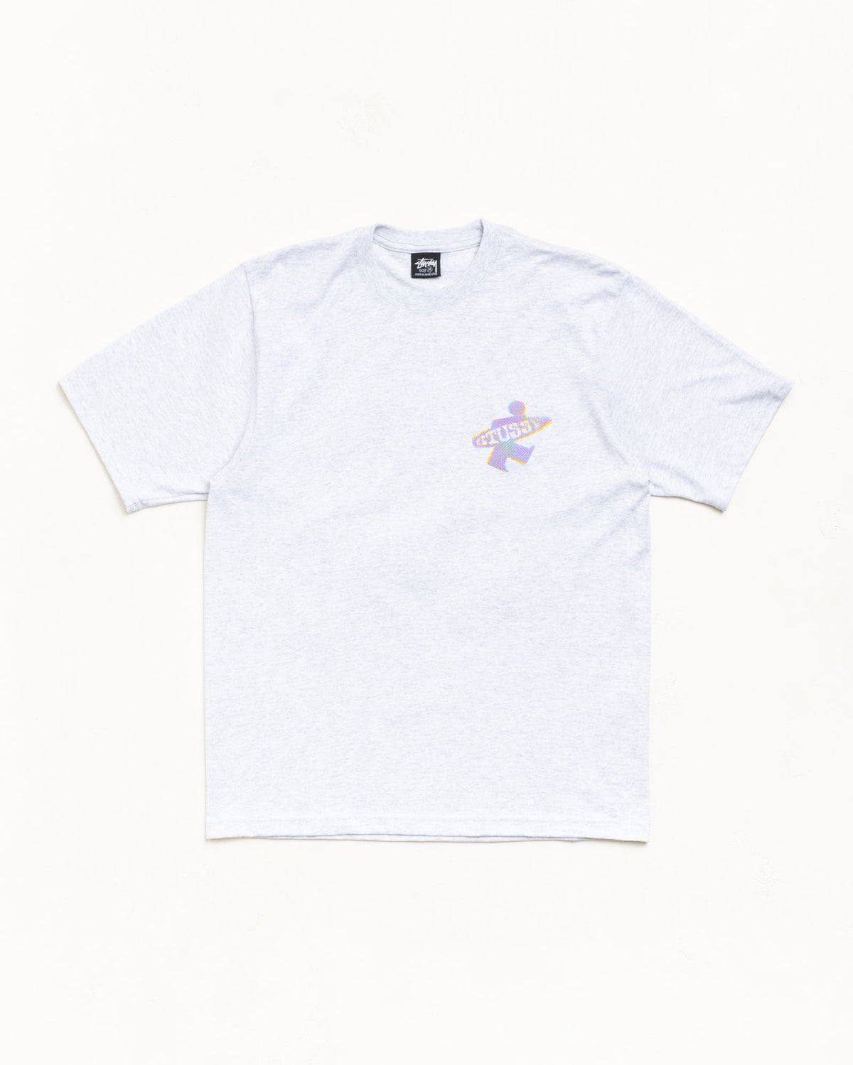 DOT SURF PUFF PRINT TEE - Ash Heather