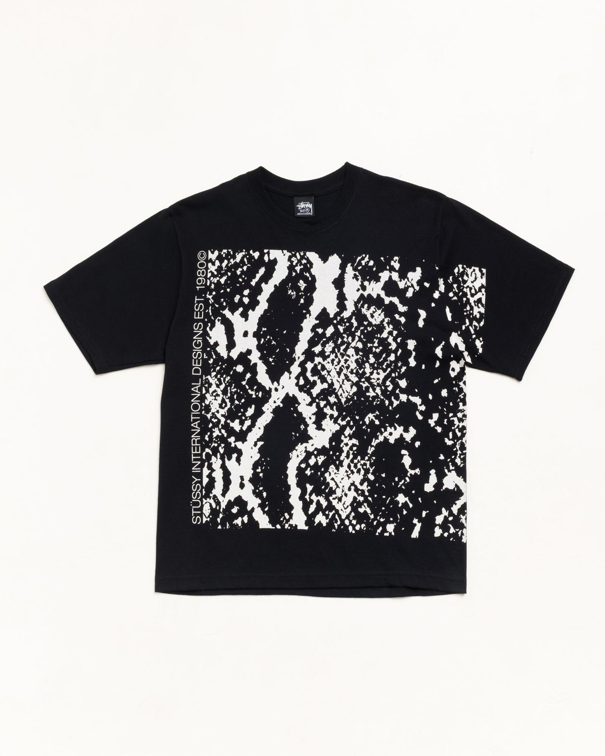 SNAKESKIN TEE - Black
