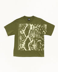 SNAKESKIN TEE - Olive