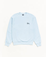 BASIC STÜSSY CREW GARMENT DYED - Sky Blue
