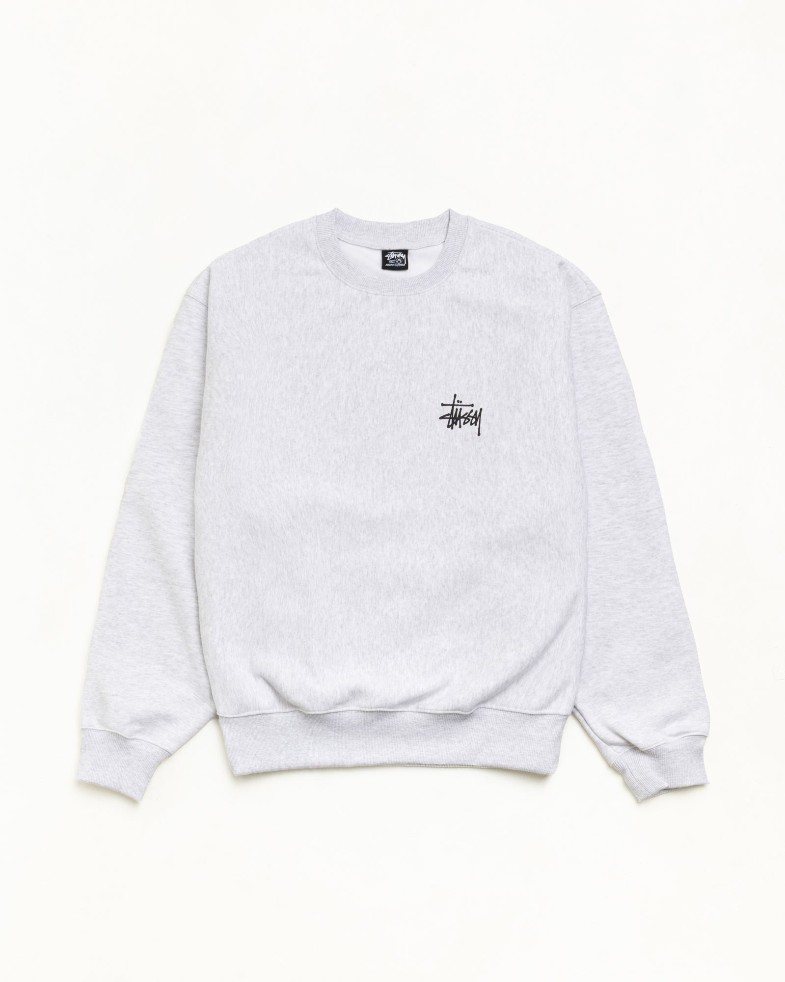 BASIC STÜSSY CREW - Ash Heather