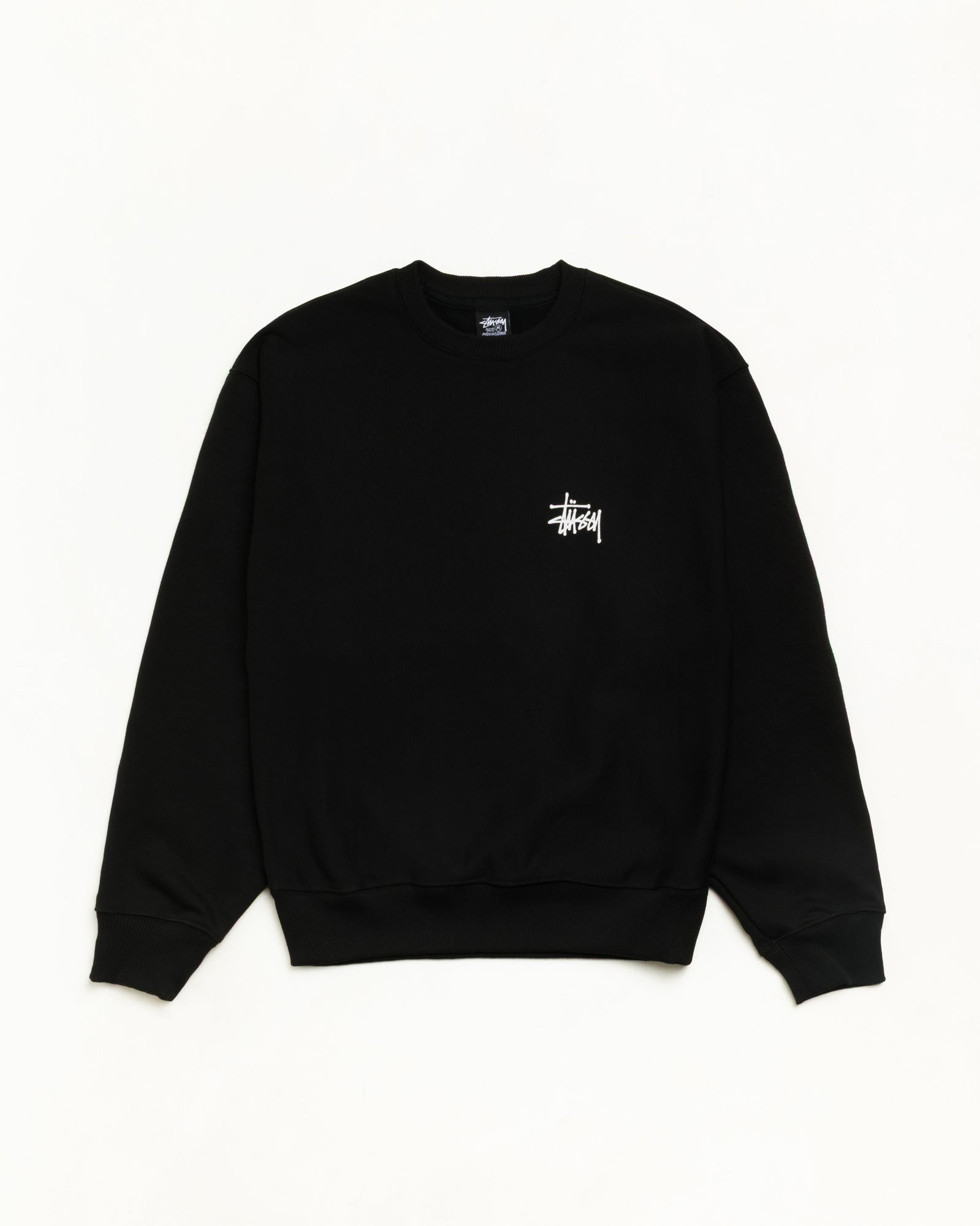 BASIC STÜSSY CREW - Black