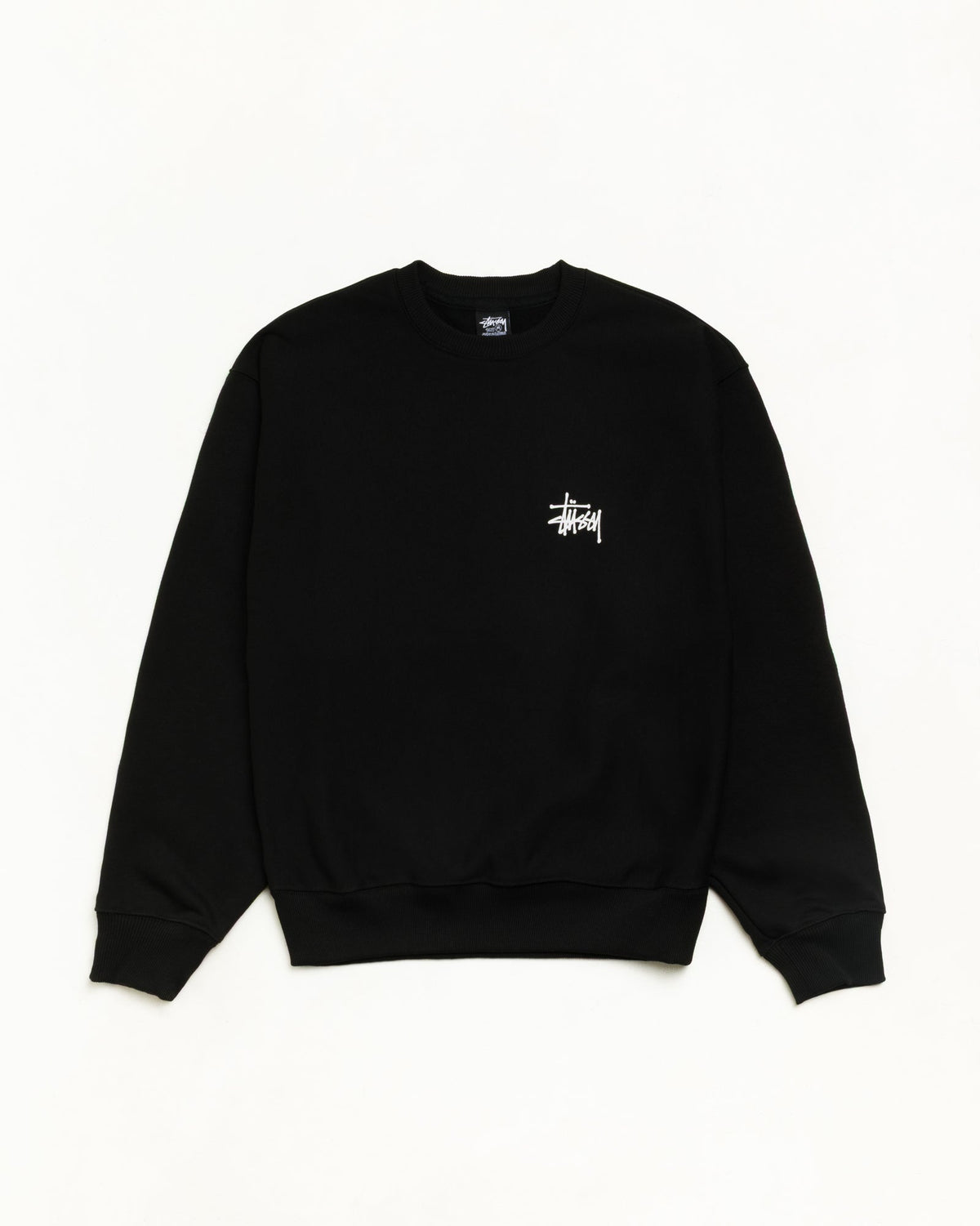 BASIC STÜSSY CREW - Black