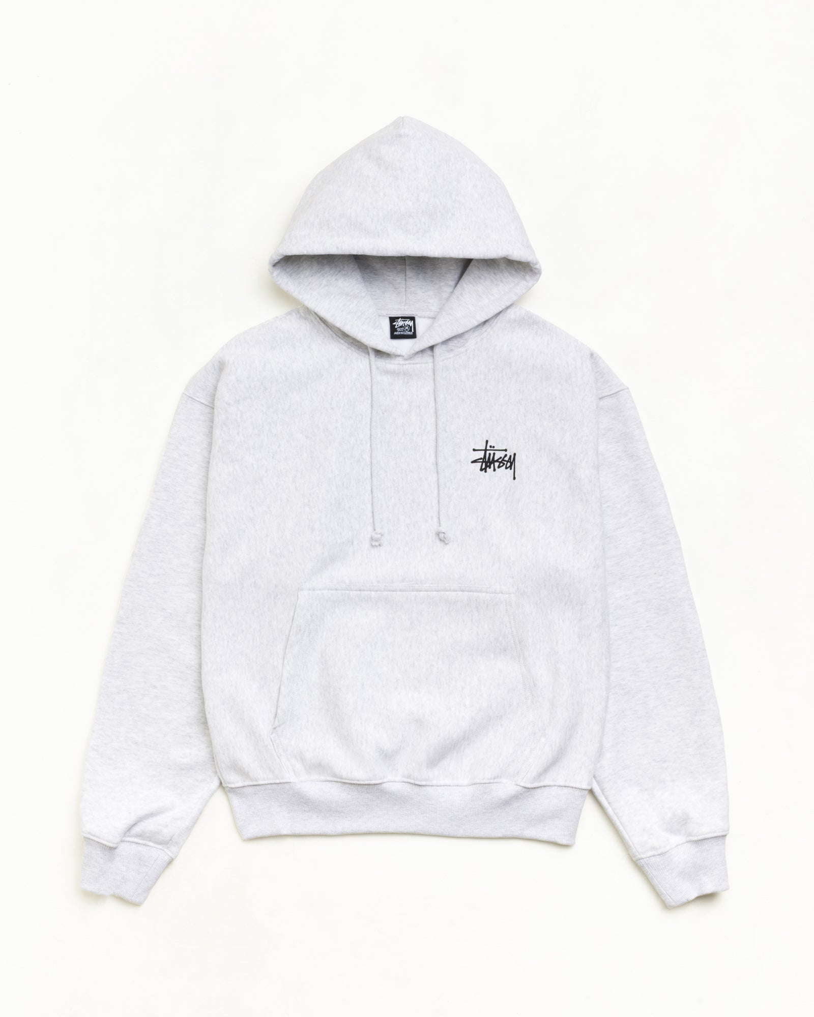BASIC STÜSSY HOODIE - Ash Heather
