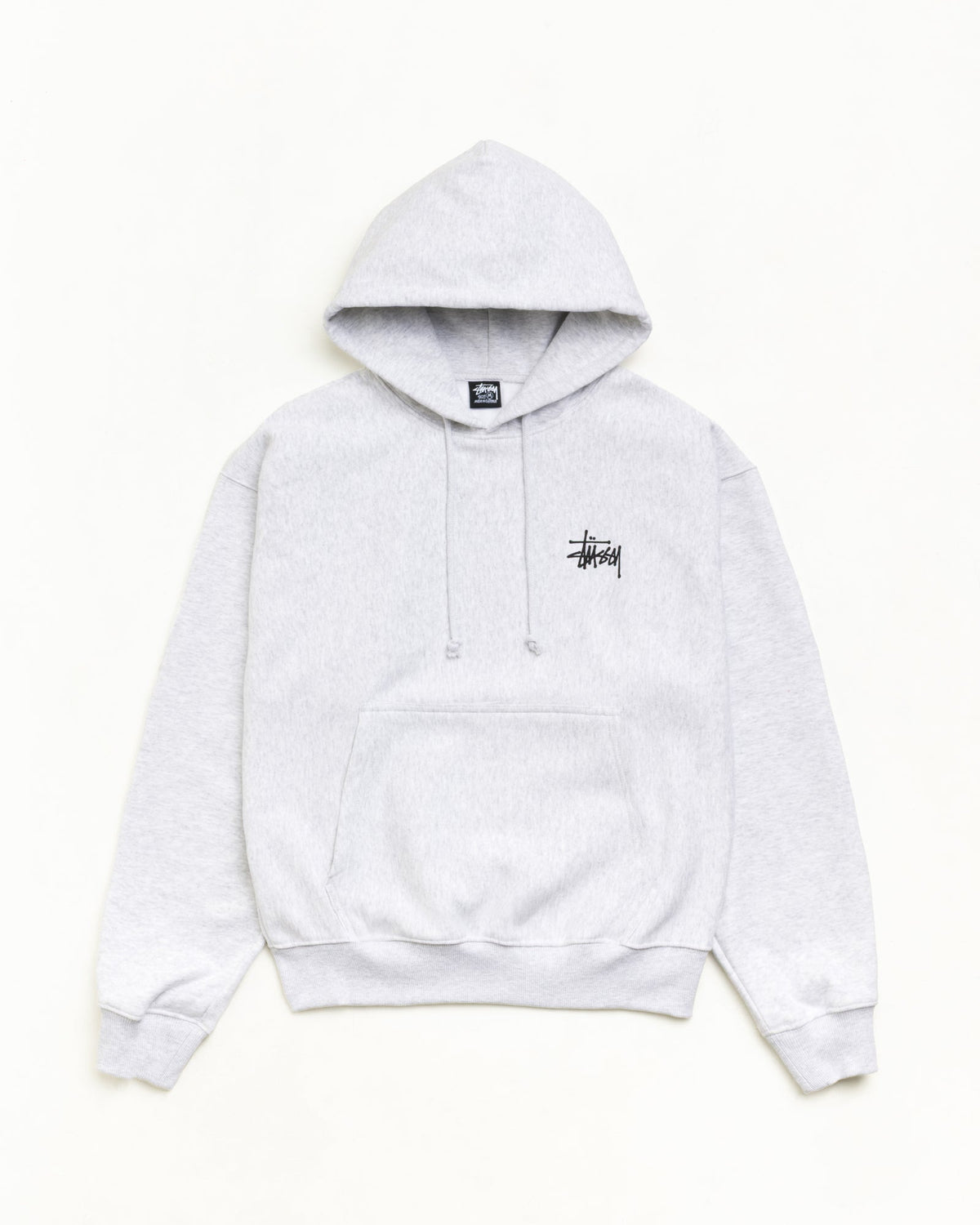 BASIC STÜSSY HOODIE - Ash Heather