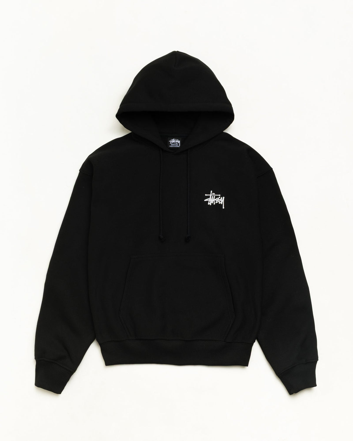BASIC STÜSSY HOODIE - Black