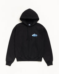 WAVE OVAL HOODIE - Black