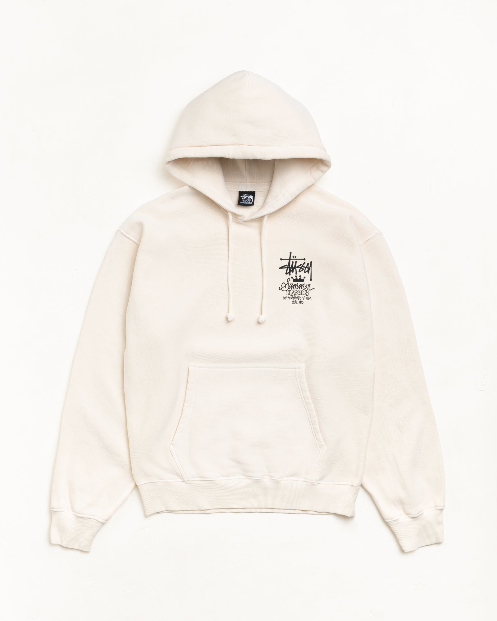 SUMMER CLASSICS HOODIE GARMENT DYED - Bone