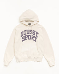 BLOCK SPORT HOODIE GARMENT DYED - Bone
