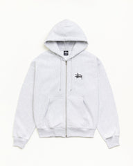 BASIC STÜSSY ZIP HOODIE - Ash Heather