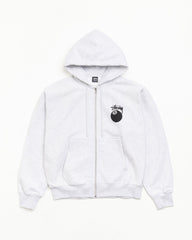 8 BALL ZIP HOODIE - Ash Heather