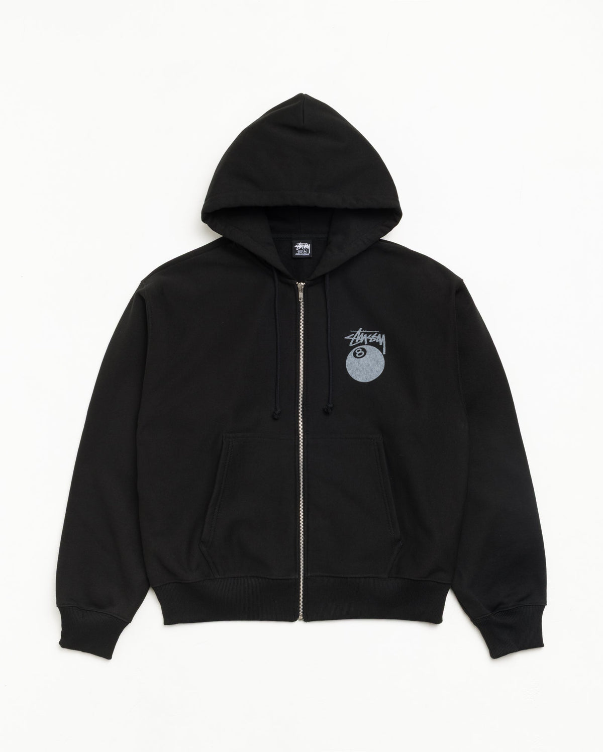 8 BALL ZIP HOODIE - Black