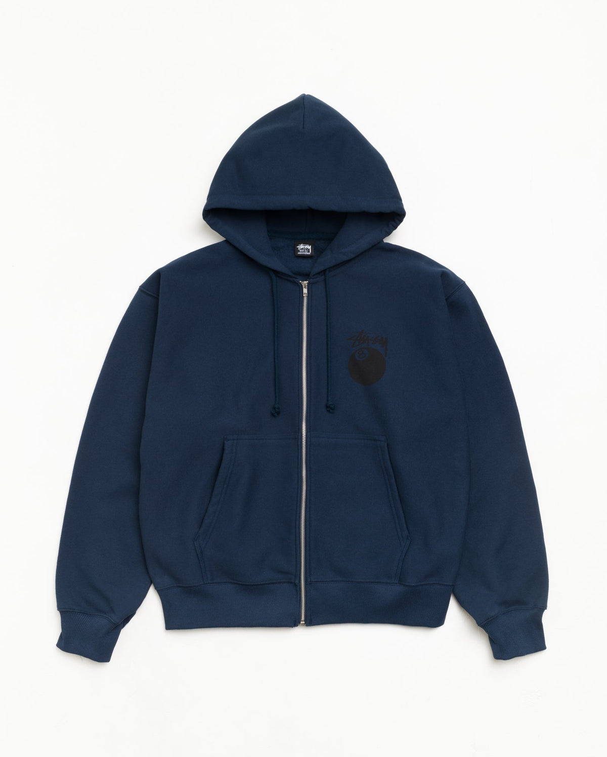 8 BALL ZIP HOODIE - Navy