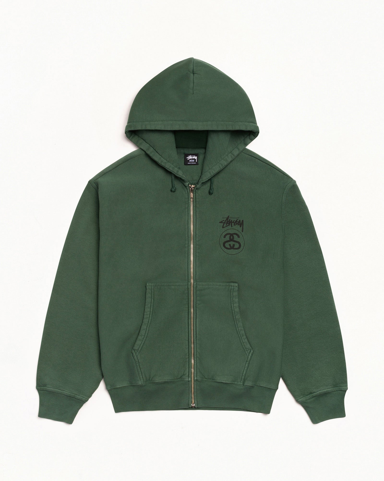 STOCK LINK ZIP HOODIE - Pine