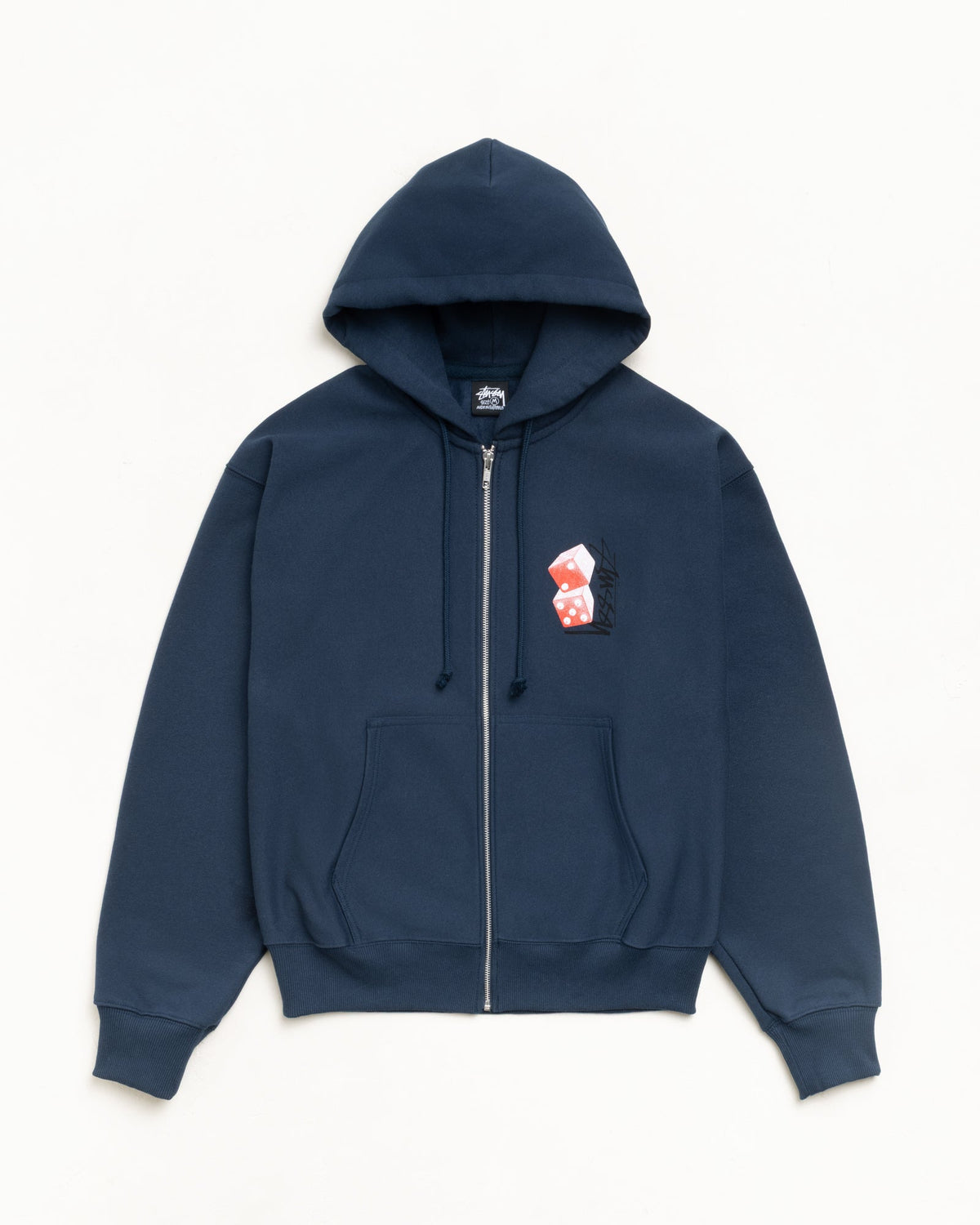 TALL DICE ZIP HOODIE - Navy