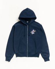 DOT SURF PUFF PRINT ZIP HOODIE - Navy