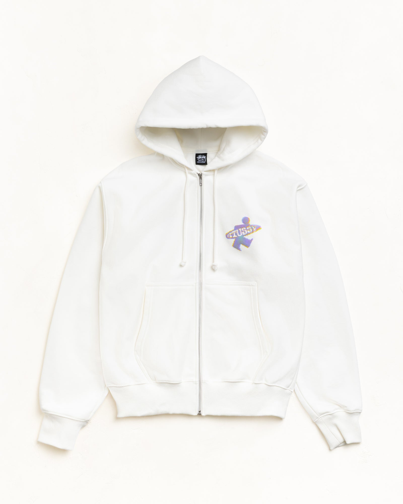 DOT SURF PUFF PRINT ZIP HOODIE - Off White