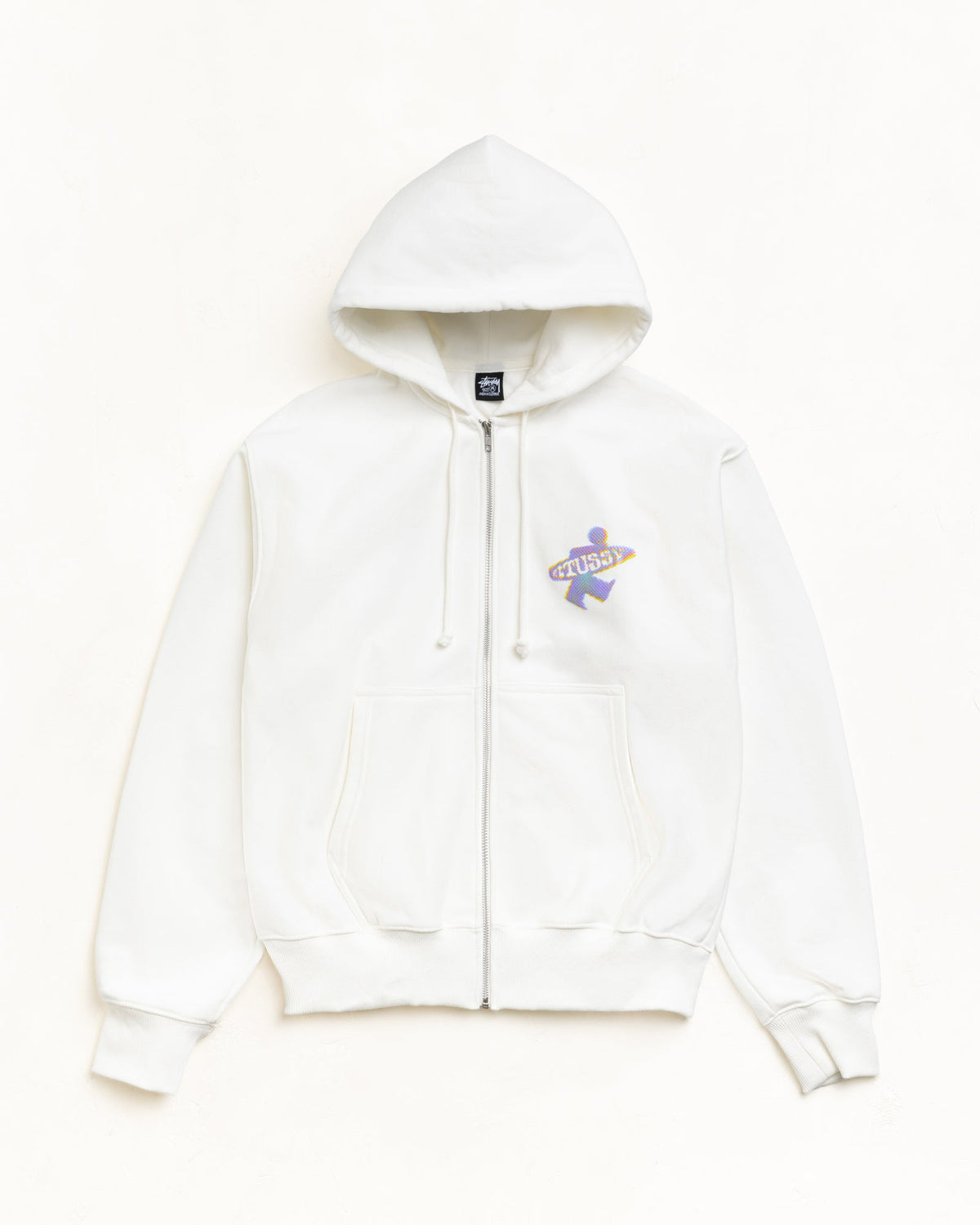 DOT SURF PUFF PRINT ZIP HOODIE - Off White