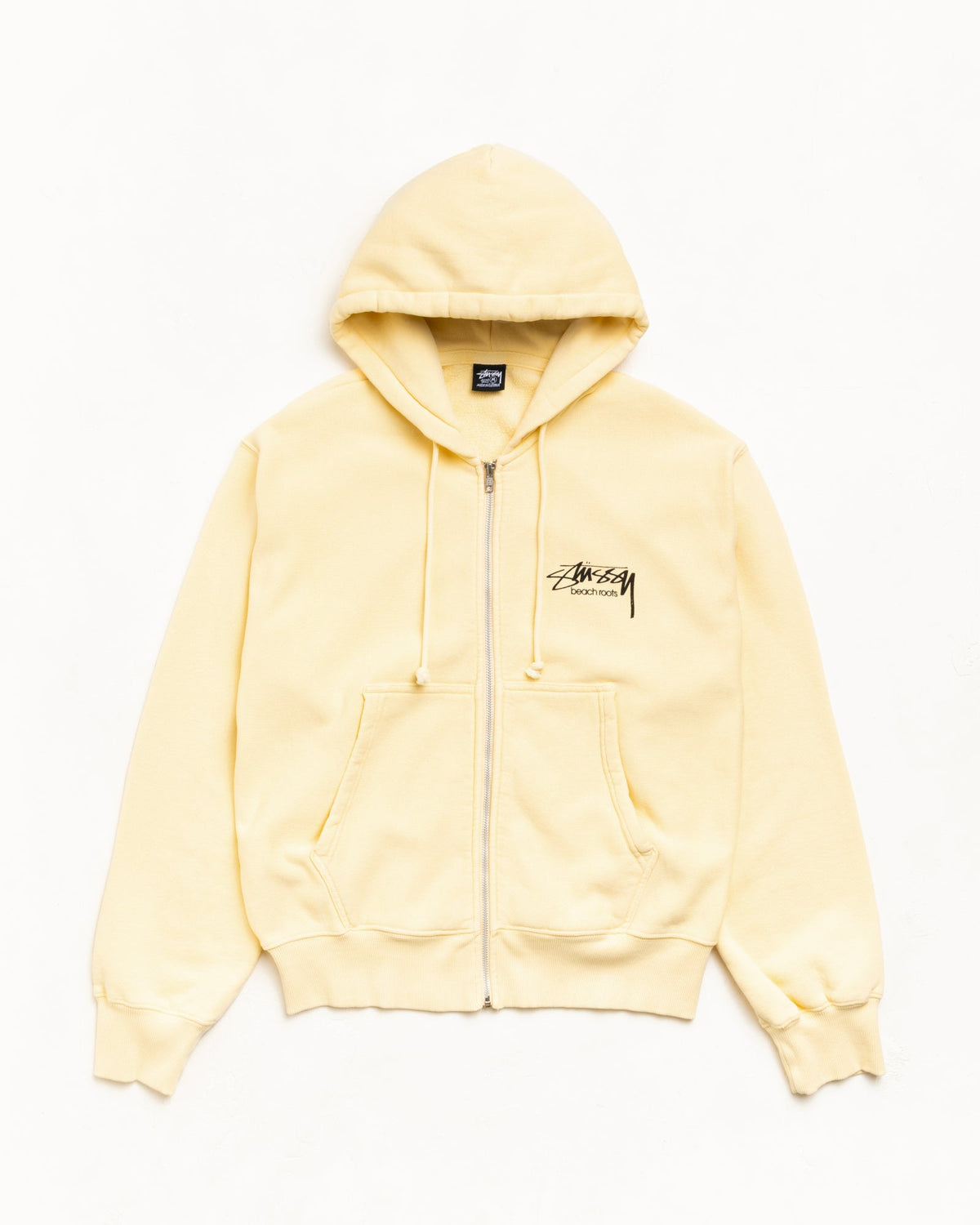 BEACH ROOTS ZIP HOODIE GARMENT DYED - Gold