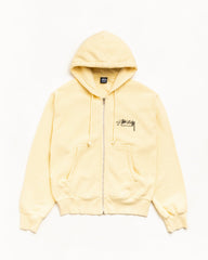 BEACH ROOTS ZIP HOODIE GARMENT DYED - Gold