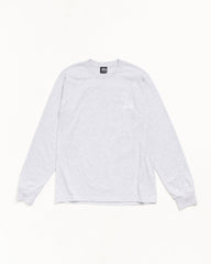 BASIC STÜSSY LS TEE - Ash Heather