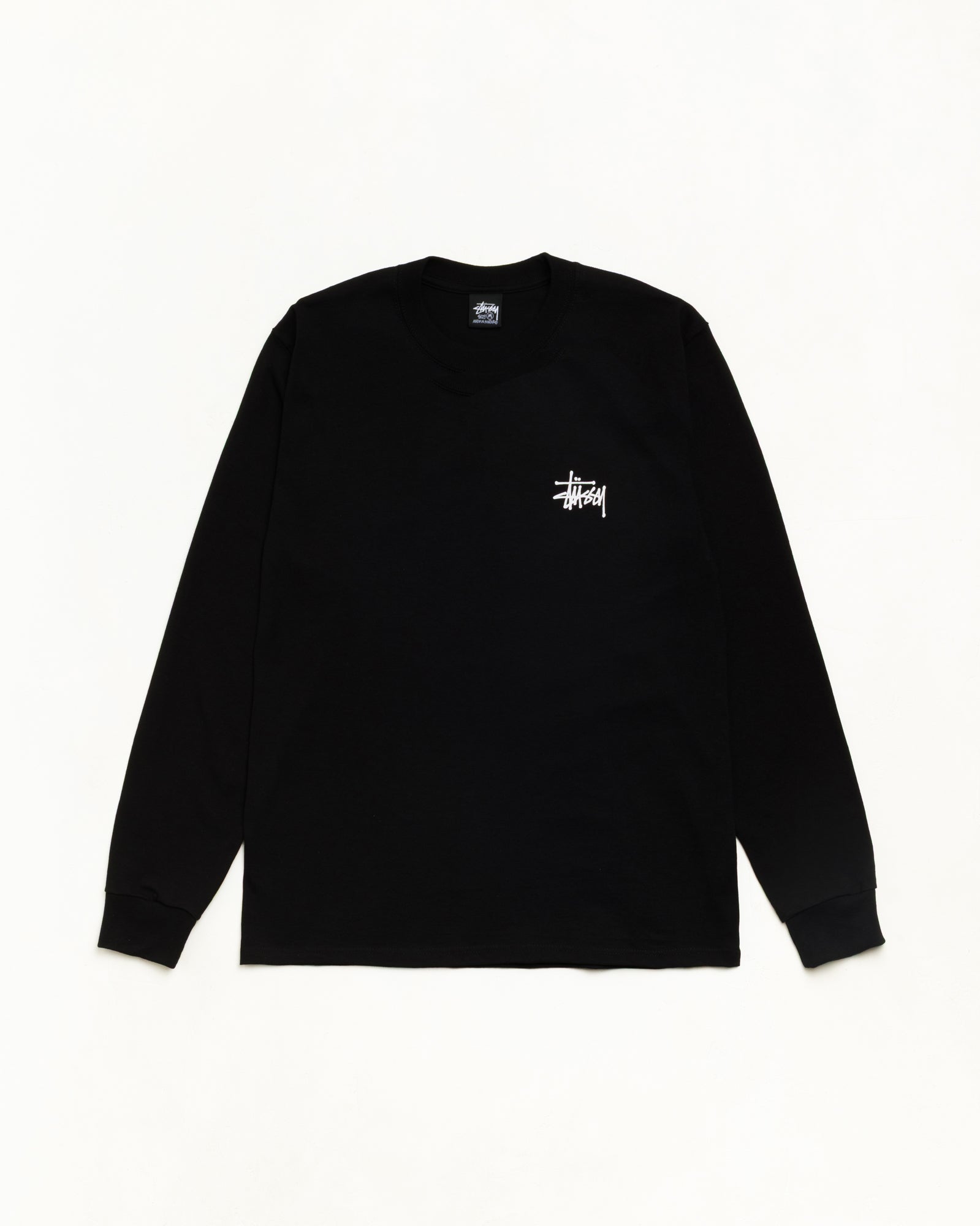 BASIC STÜSSY LS TEE - Black